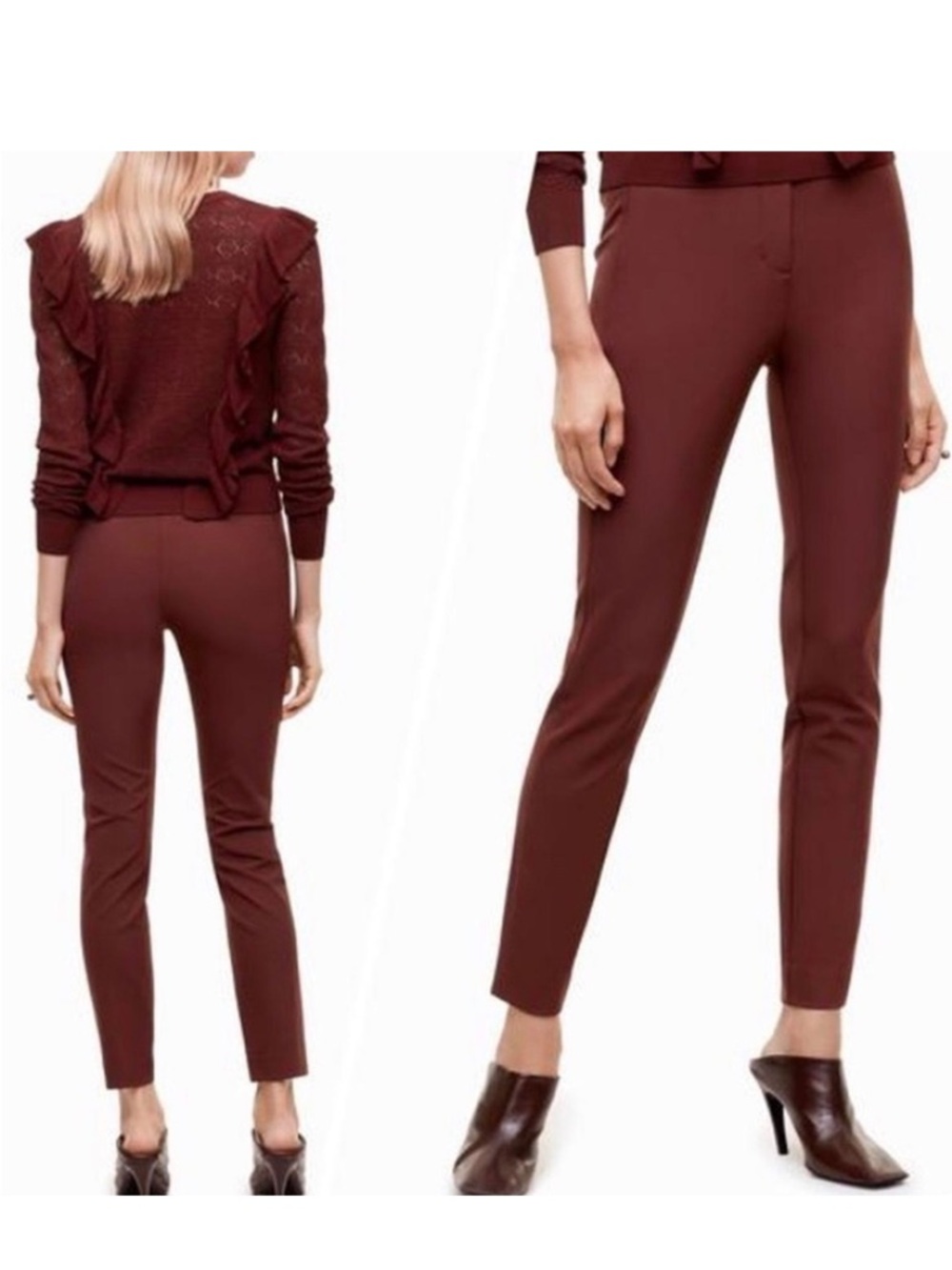 ARITZIA Wilfred Le Fou Laure Pant in Truffle Size 6 Trousers Pants